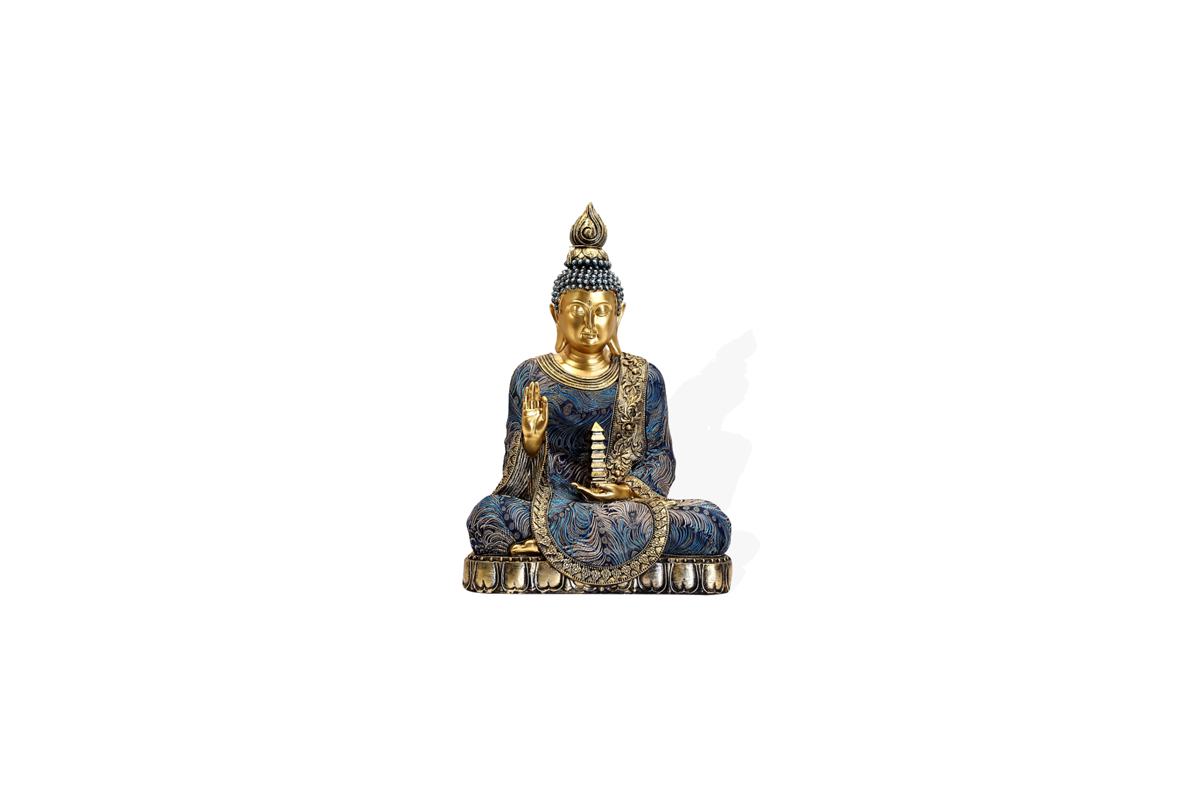 Ornate Buddha in blue