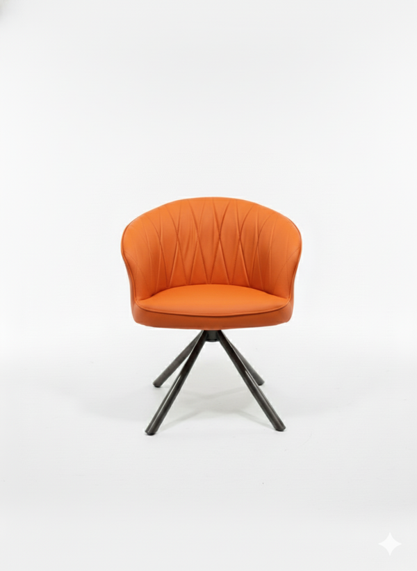 Evan Revolving Chair - Orange
