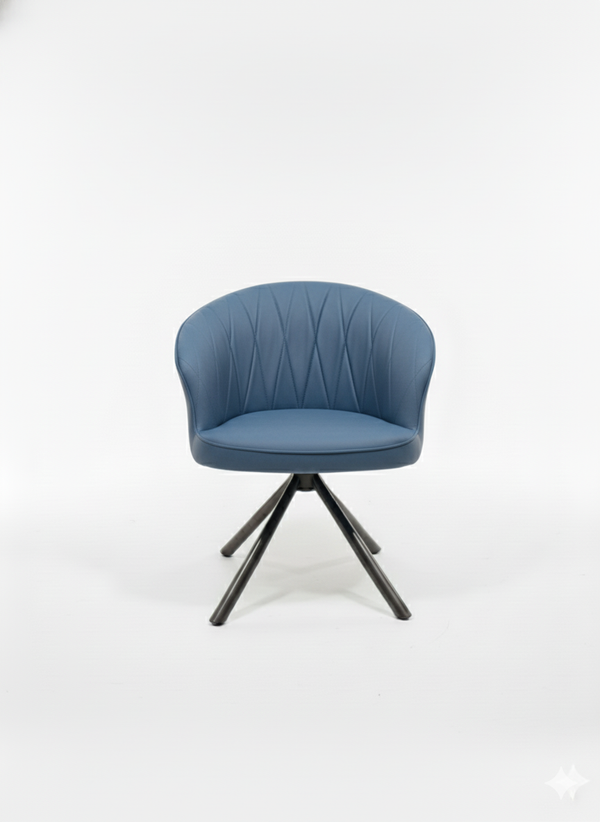 Evan Revolving Chair - Blue