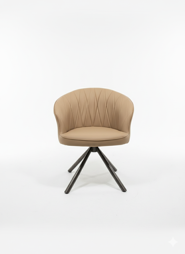 Evan Revolving Chair - Cream