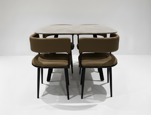 Amora Square Dining Set 1+4
