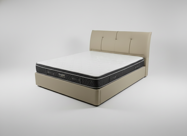 Daenerys Upholstered King Cot With Mattress 180X200 With Storage