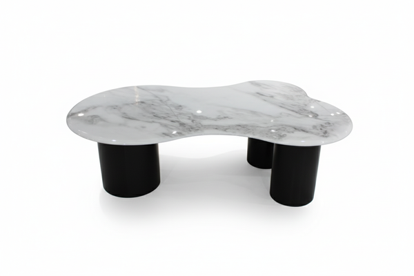 Light Furry Center Table