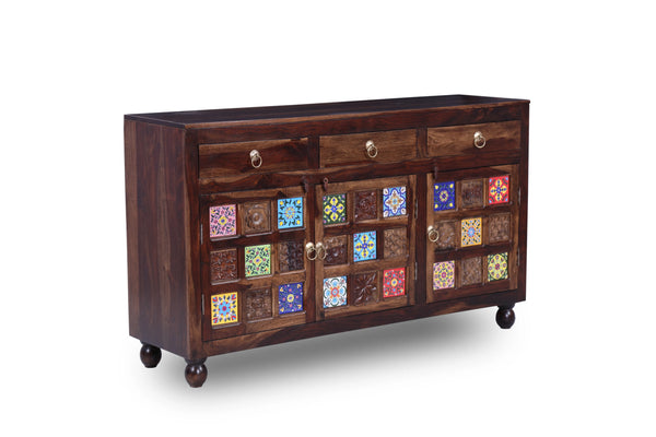 Tile Carving side board